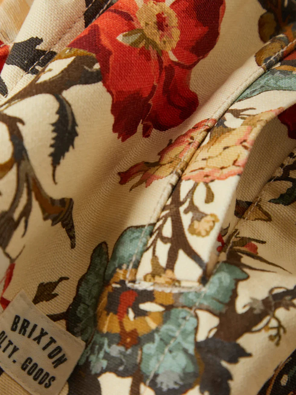 BRIXTON MECHANICS GARAGE ZIP JACKET BOTANICAL FLORAL