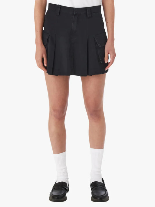 OBEY ANDREA CARGO MINI SKIRT BLACK