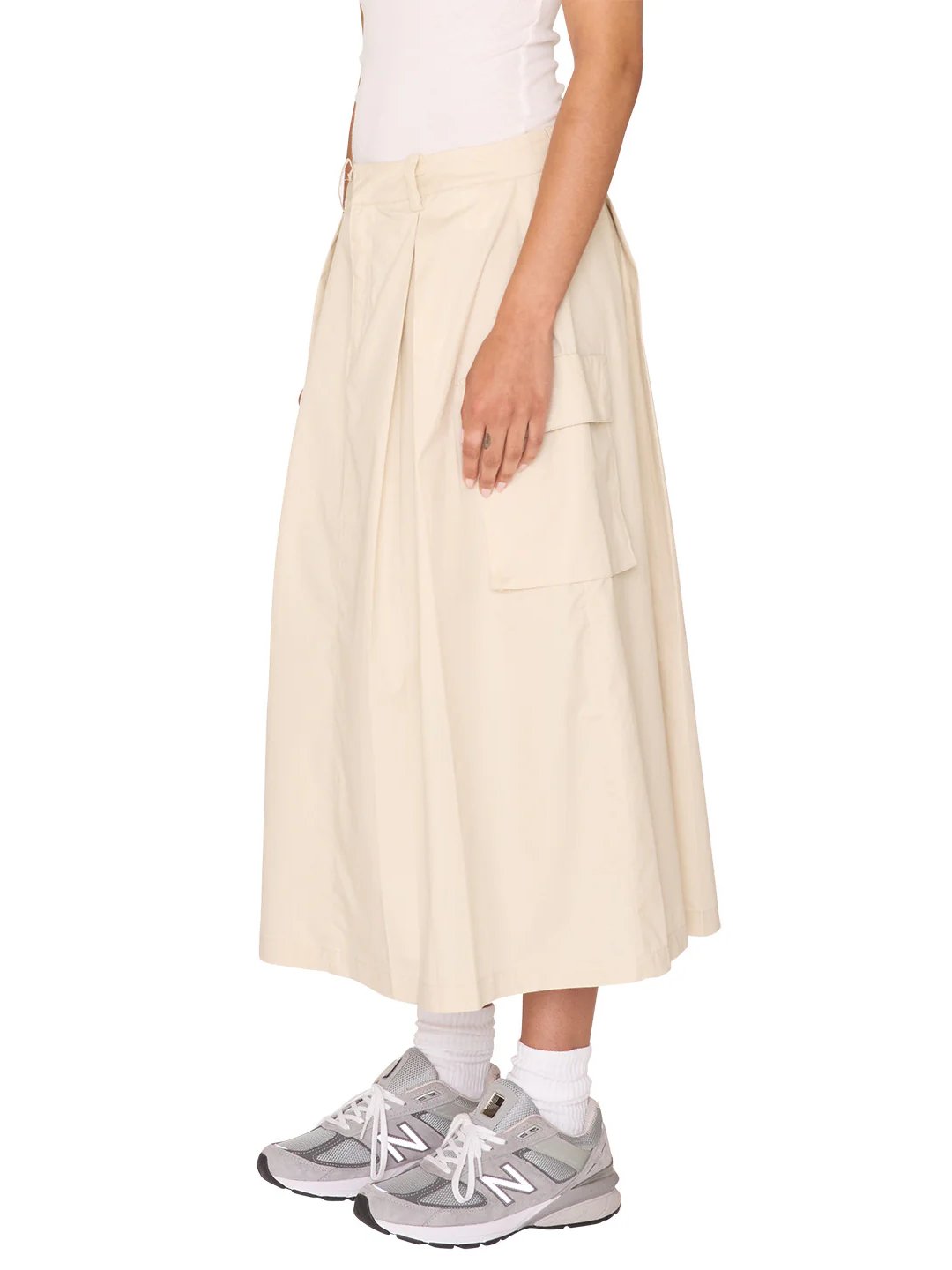 OBEY SURFACE CARGO SKIRT SILVER BIRCH