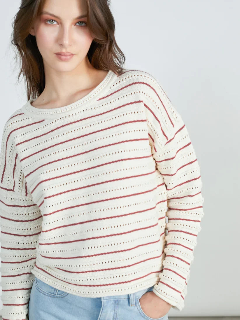 24COLOURS JESSA PULLOVER SWEATER RUST