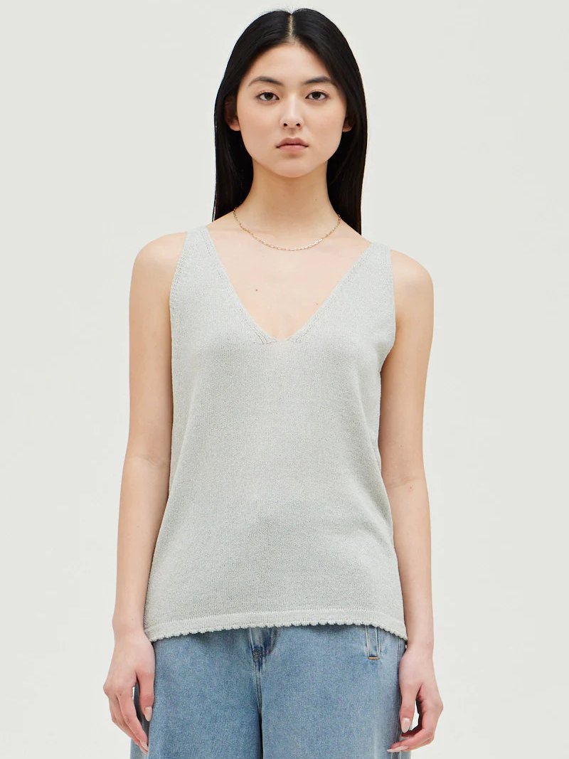 GRADE & GATHER SUMMER SWEATER TOP MIST