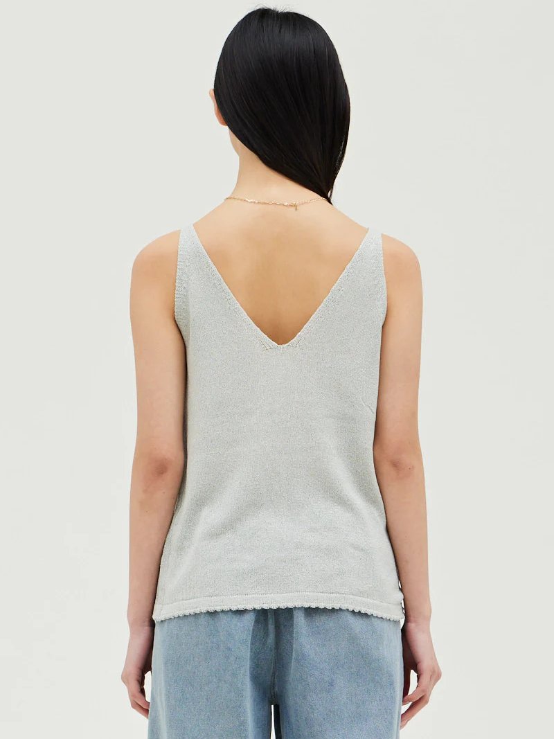 GRADE & GATHER SUMMER SWEATER TOP MIST