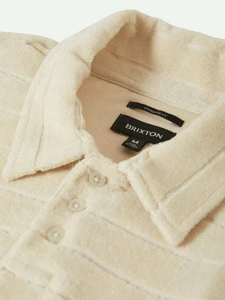 BRIXTON WEEKEND TERRY CLOTH POLO WHITECAP