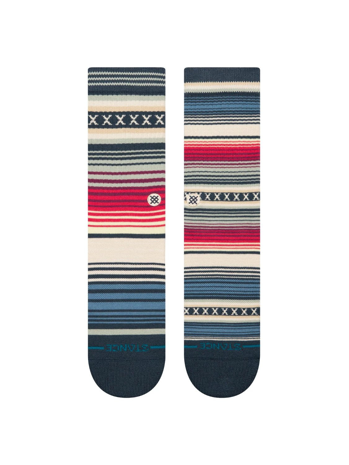 STANCE CURREN CREW SOCKS NAVY