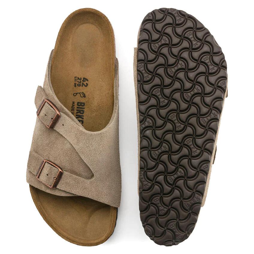 BIRKENSTOCK ZURICH SUEDE LEATHER TAUPE