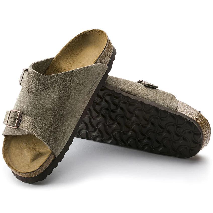 BIRKENSTOCK ZURICH SUEDE LEATHER TAUPE