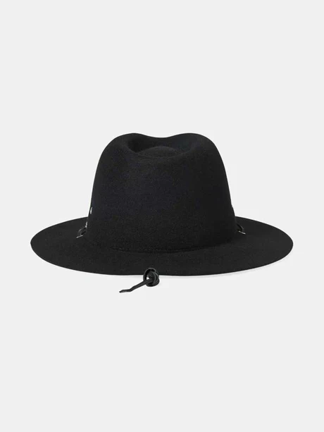 BRIXTON WESLEY WTHR GUARD™ PACKABLE FEDORA BLACK