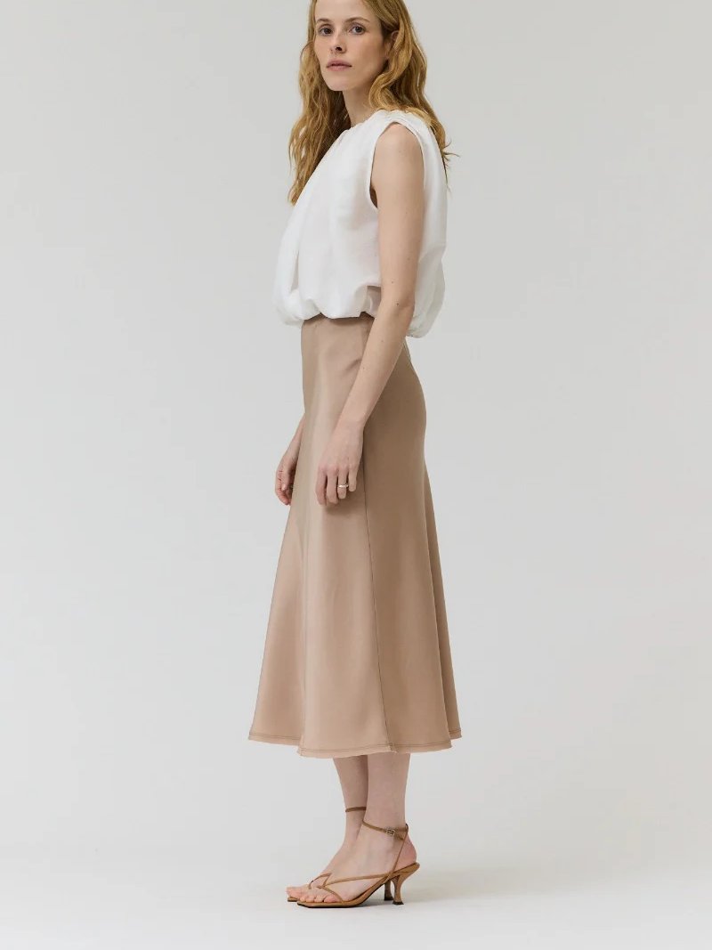 GRADE & GATHER CELINE SKIRT MOCHA