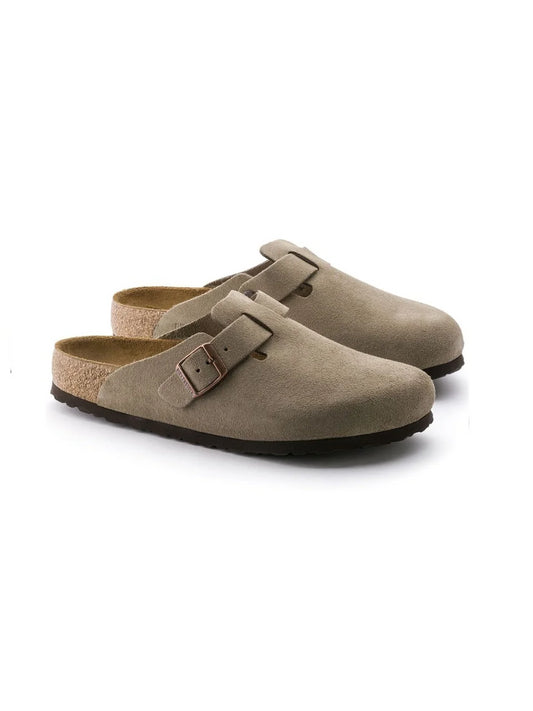 BIRKENSTOCK BOSTON SFB TAUPE SUEDE LEATHER