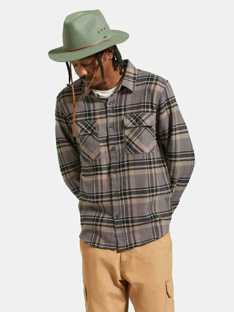 BRIXTON WESLEY WTHR GUARD™ PACKABLE FEDORA LIGHT MOSS