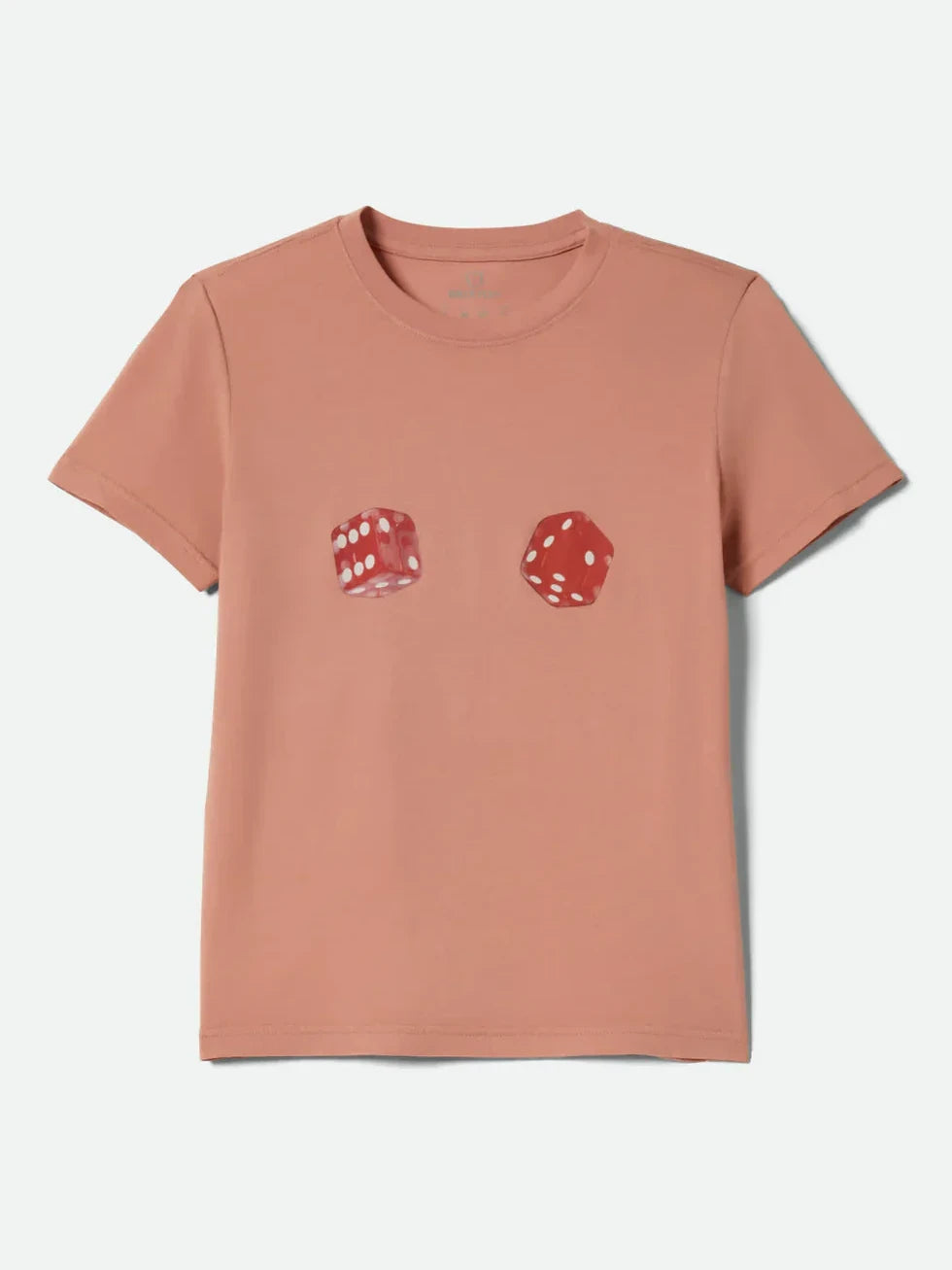 BRIXTON TOSSED DICE CREW T-SHIRT ITALIAN CLAY