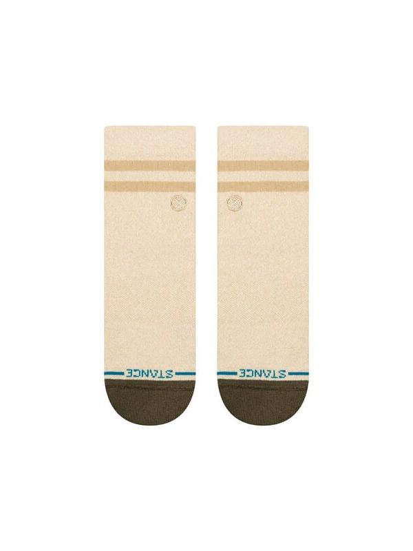 STANCE MARLED STRIPE QUARTER IVORY