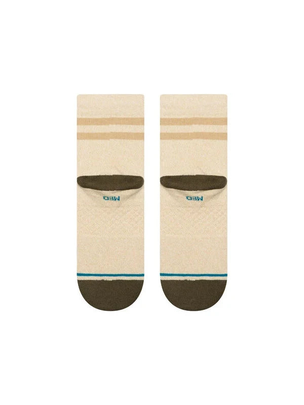 STANCE MARLED STRIPE QUARTER IVORY