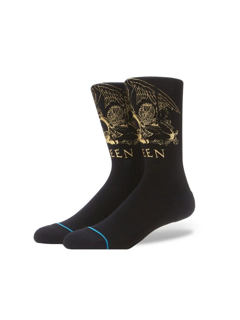 QUEEN X STANCE GOLDEN CREW SOCKS BLACK