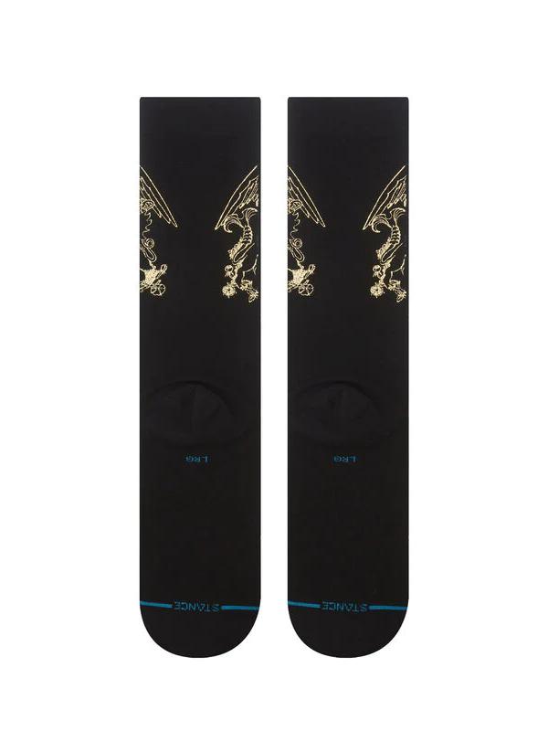QUEEN X STANCE GOLDEN CREW SOCKS BLACK