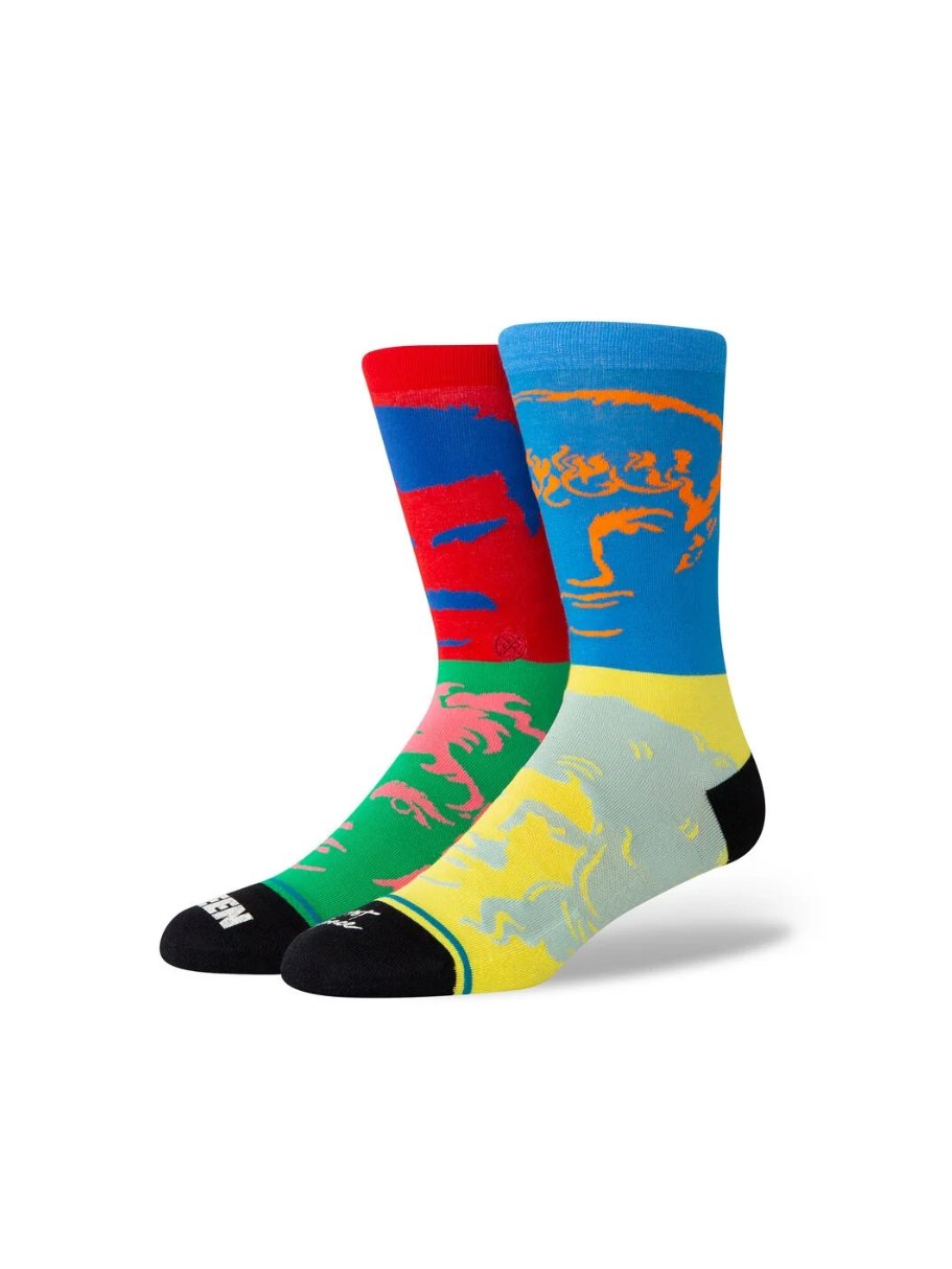 QUEEN X STANCE HOT SPACE CREW SOCKS MULTI
