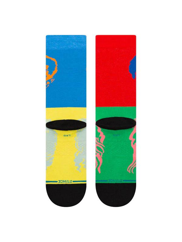 QUEEN X STANCE HOT SPACE CREW SOCKS MULTI