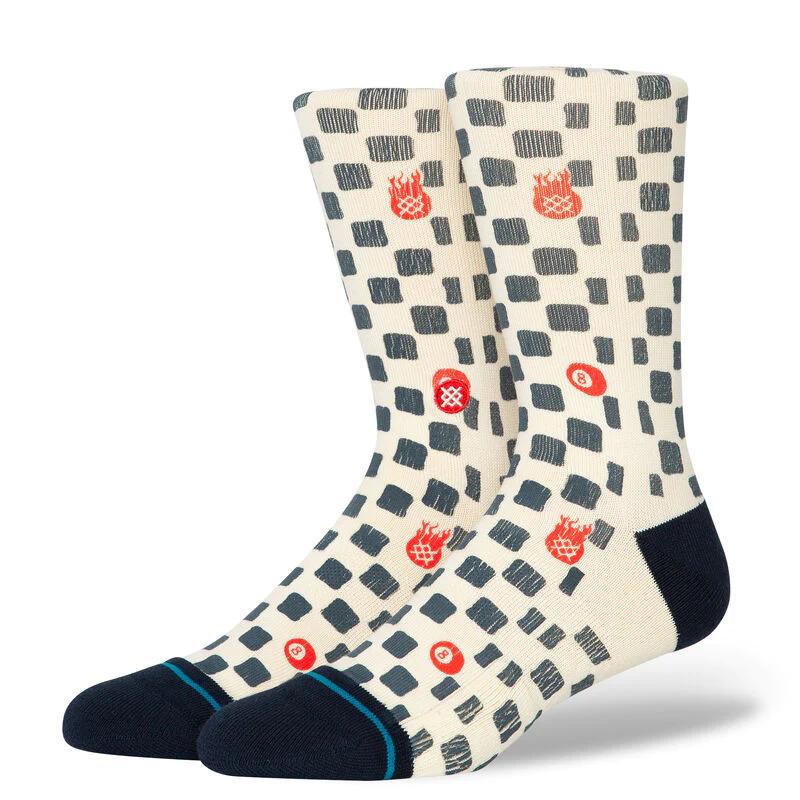 STANCE LUCKY UNLUCKY CREW SOCKS OFF WHITE