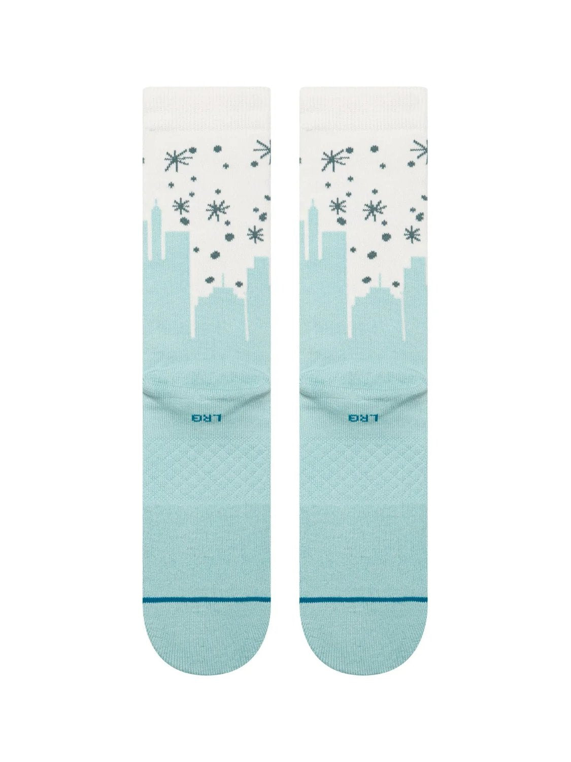STANCE BIG CITY ELF CREW SOCK ICE BLUE