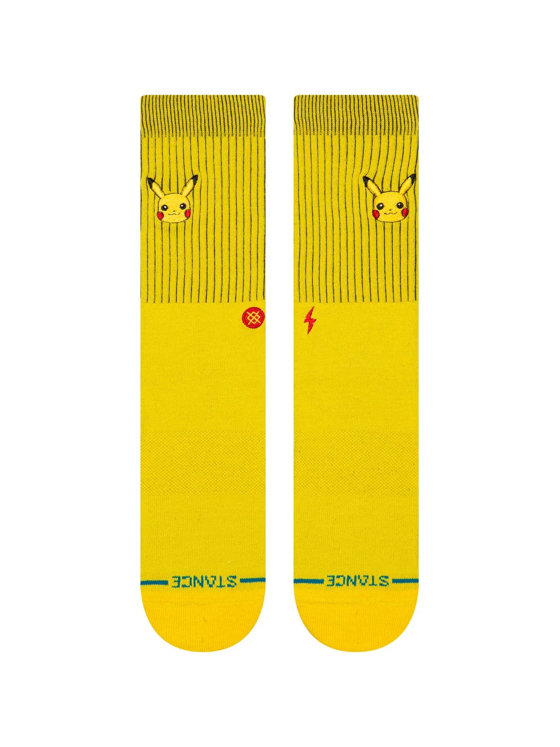 STANCE PIKACHU CREW SOCKS YELLOW