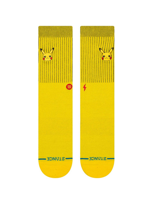 STANCE PIKACHU CREW SOCKS YELLOW