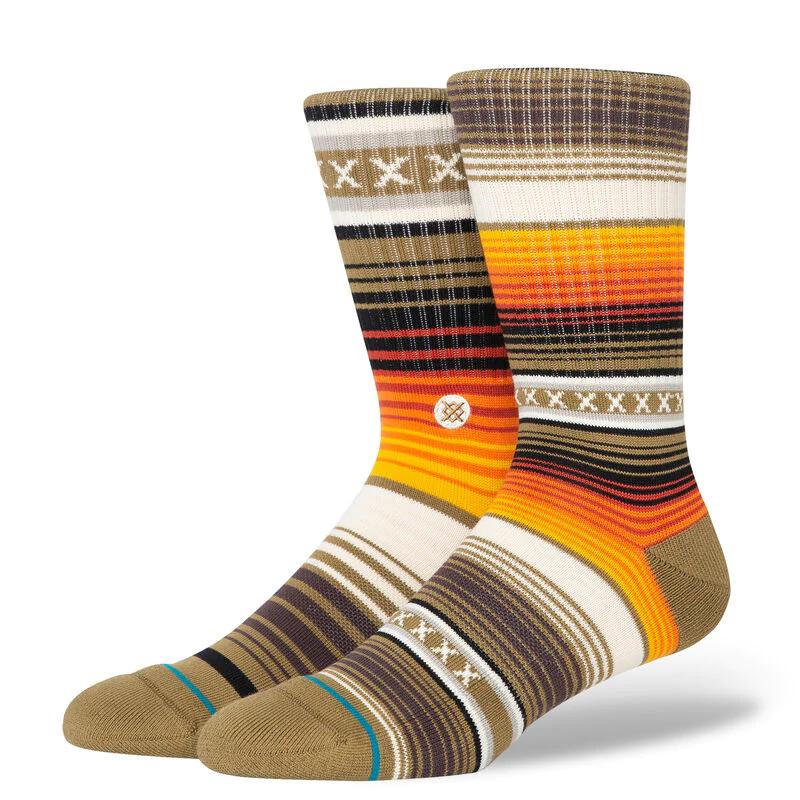 STANCE CURREN ST CREW SOCKS DARK GREEN