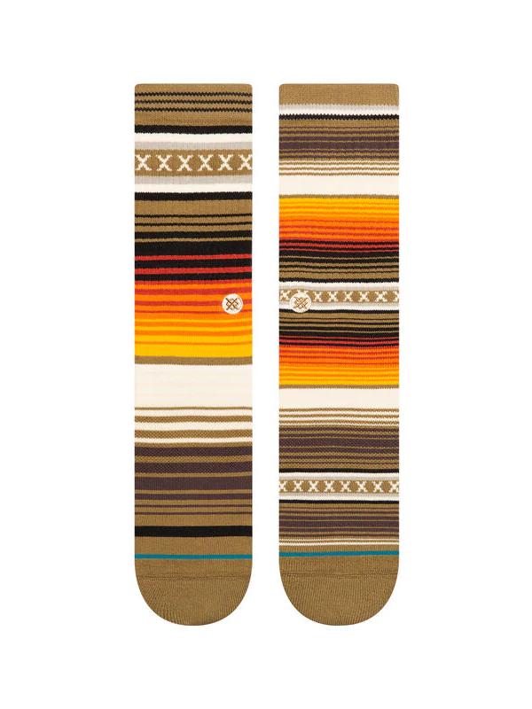 STANCE CURREN ST CREW SOCKS DARK GREEN