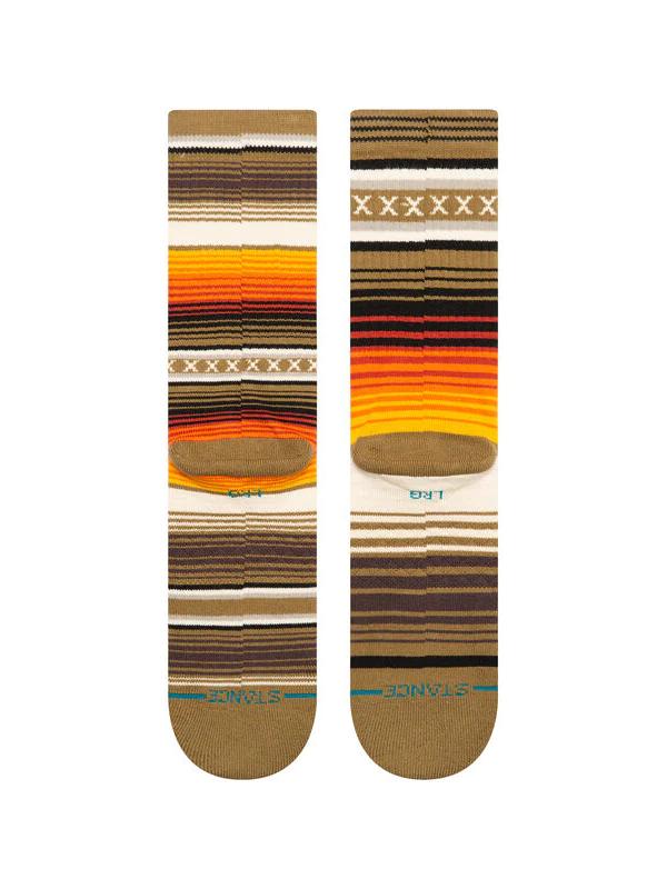 STANCE CURREN ST CREW SOCKS DARK GREEN