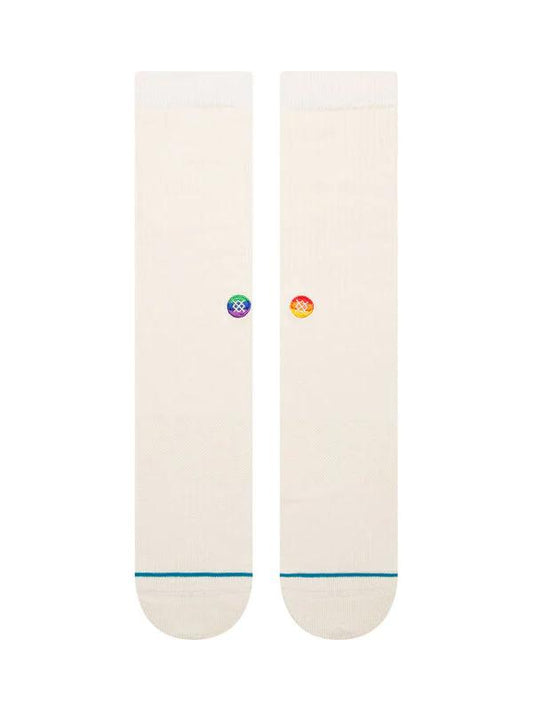 ENCIRCLE X STANCE LOVE CREW SOCKS WHITE
