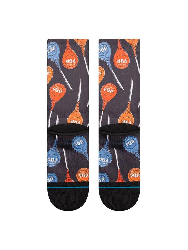 STANCE TOOTSIE POP POLY CREW SOCKS BLACK