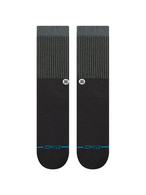 STANCE ICON POP CREW BLACK/TEAL