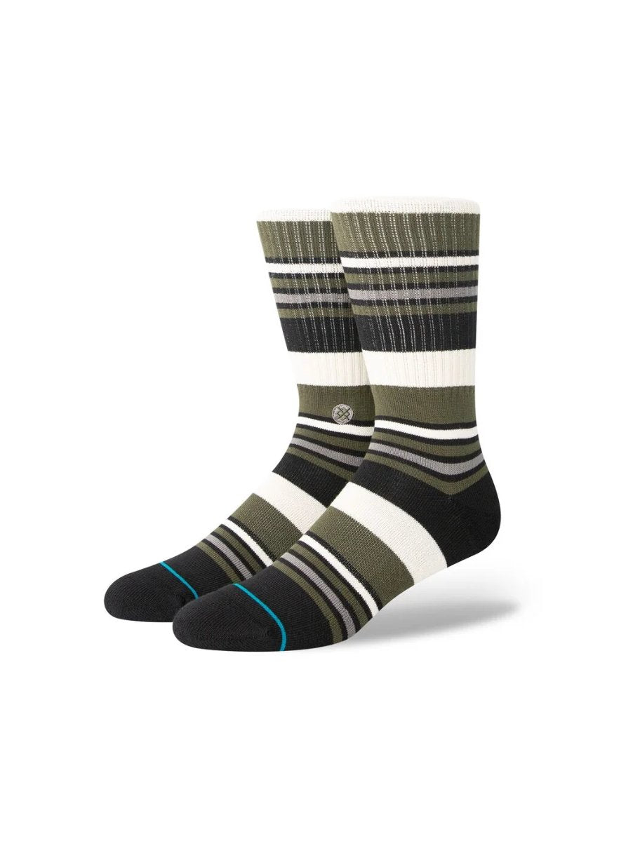 STANCE MOSSY CREW SOCKS DARK GREEN