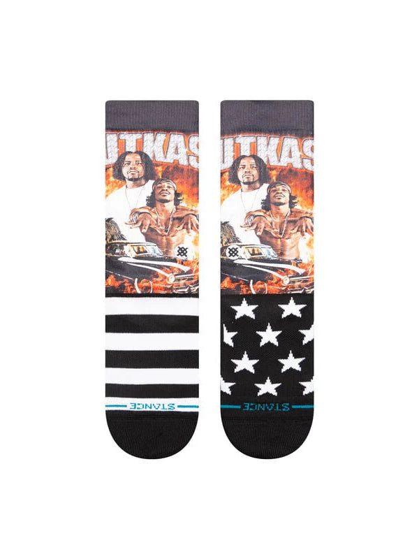 STANCE STANKONIA POLY CREW SOCKS BLACK