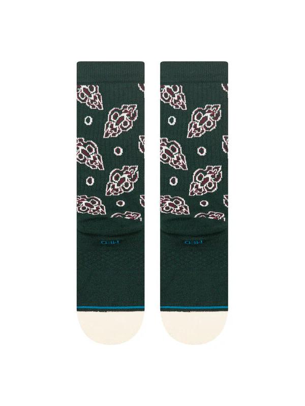 STANCE PINE BROCADE BUTTER BLEND CREW SOCKS PINE