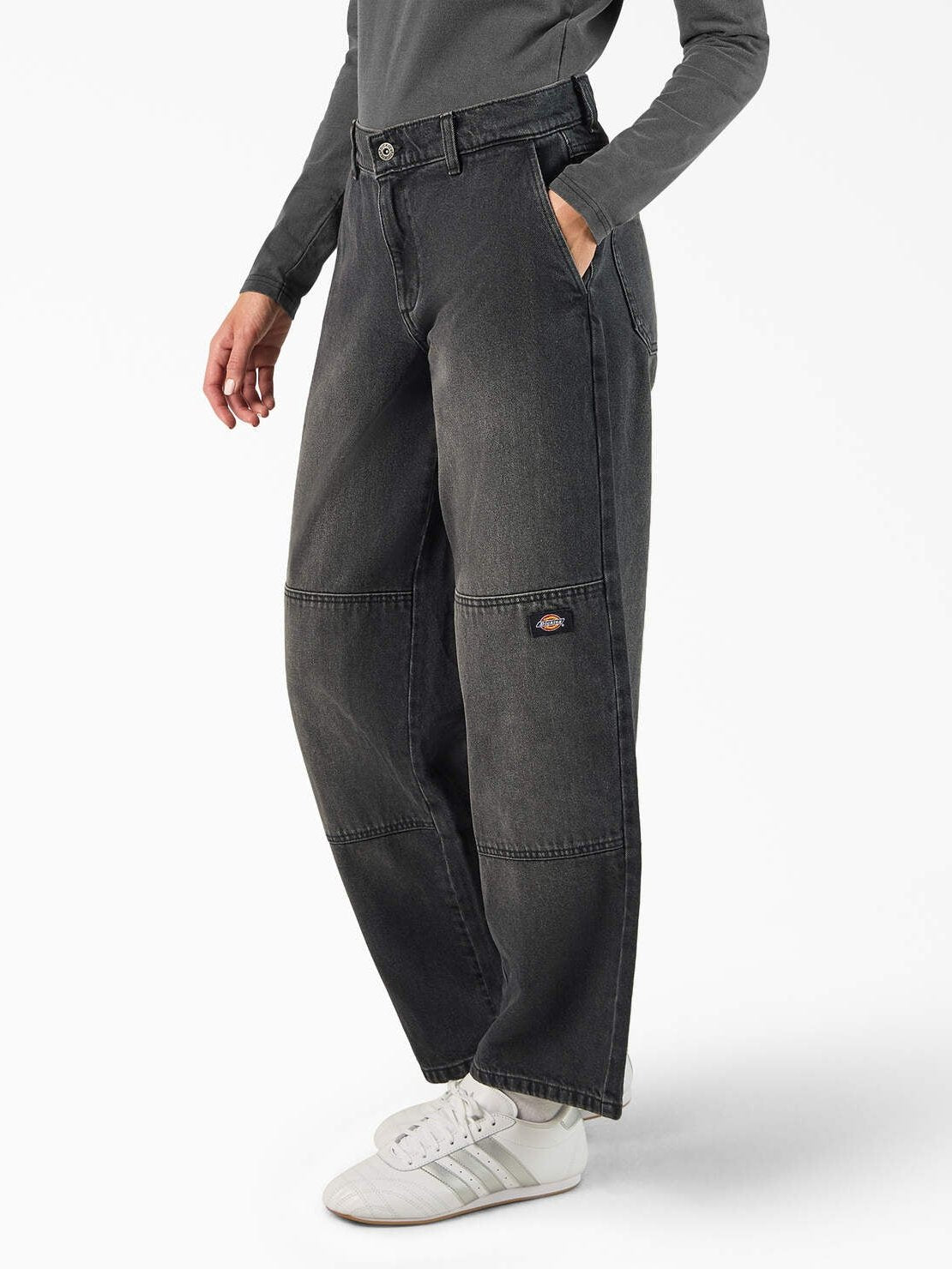 DICKIES LOOSE FIT DOUBLE KNEE JEAN BLACK WASH