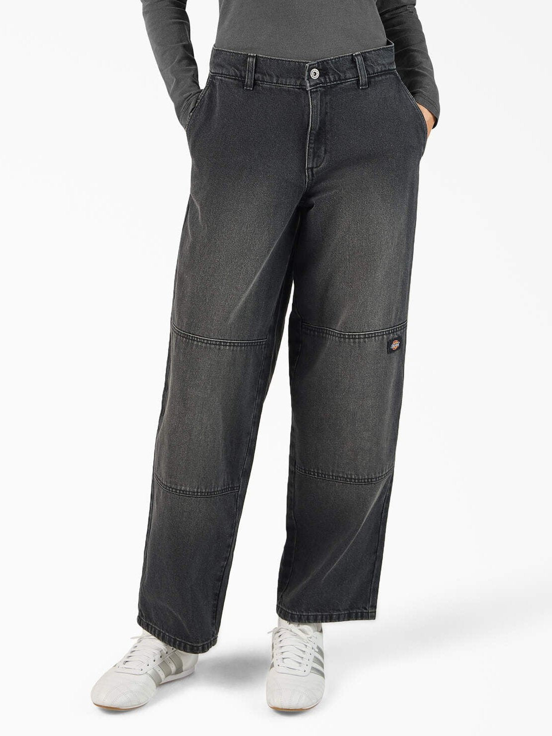 DICKIES LOOSE FIT DOUBLE KNEE JEAN BLACK WASH