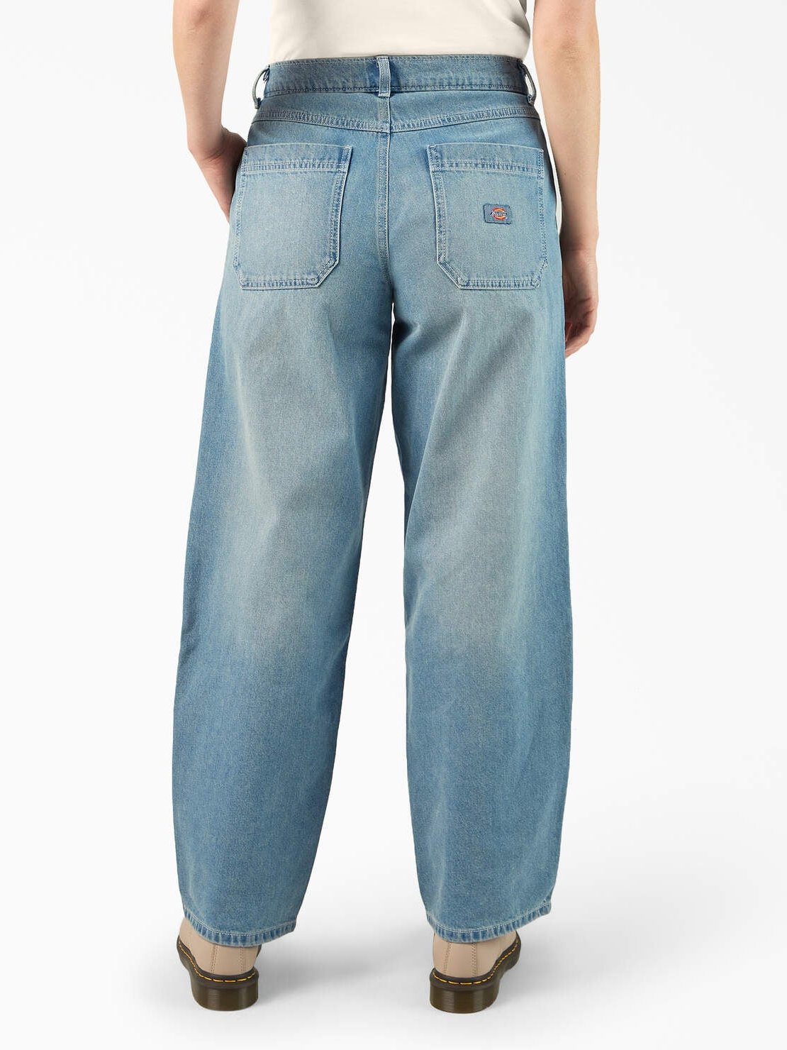 DICKIES LOOSE FIT DOUBLE KNEE JEANS LIGHT DENIM