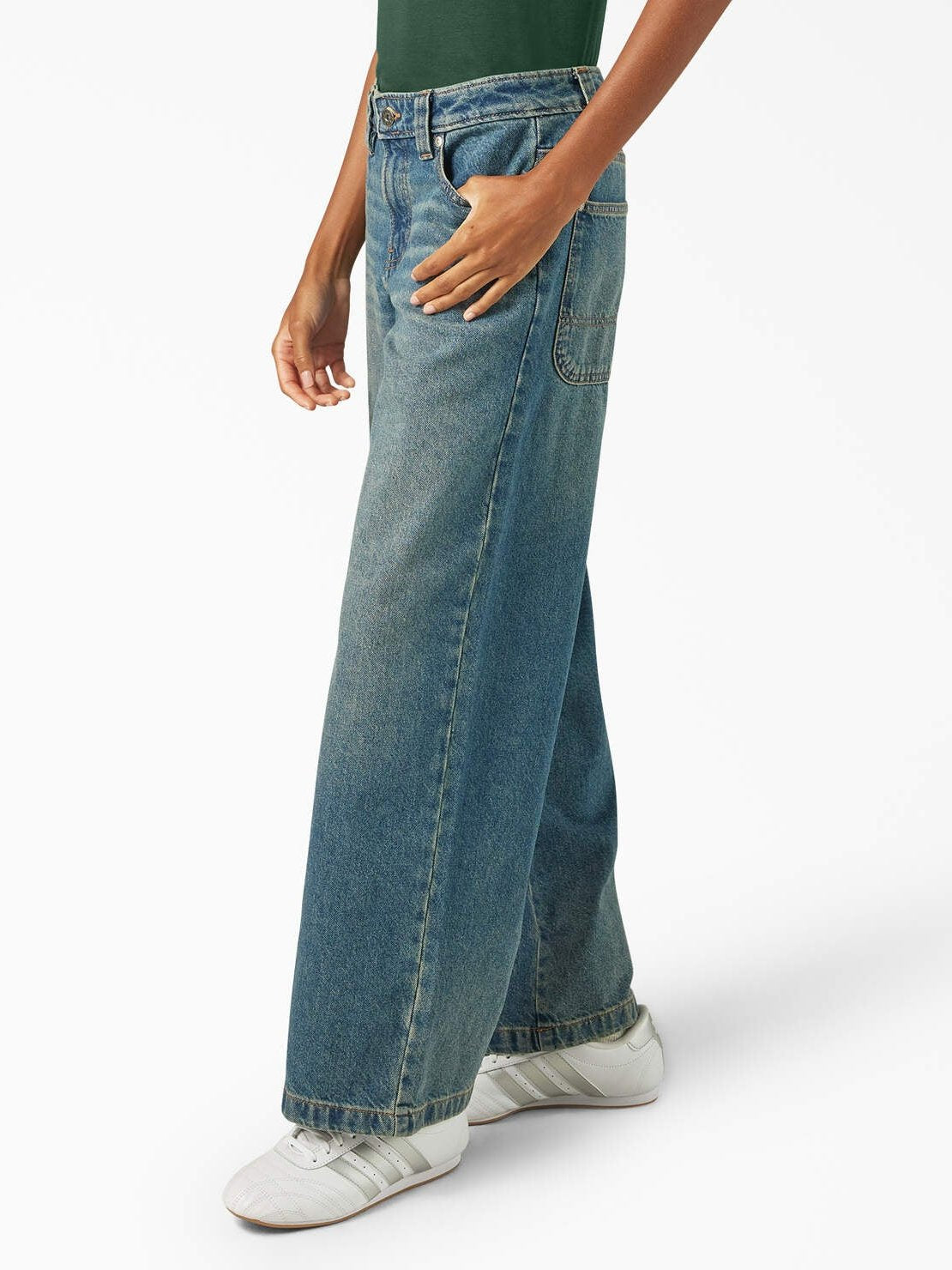 DICKIES MECHANIC LOOSE FIT JEAN KHAKI TINTED BLUE