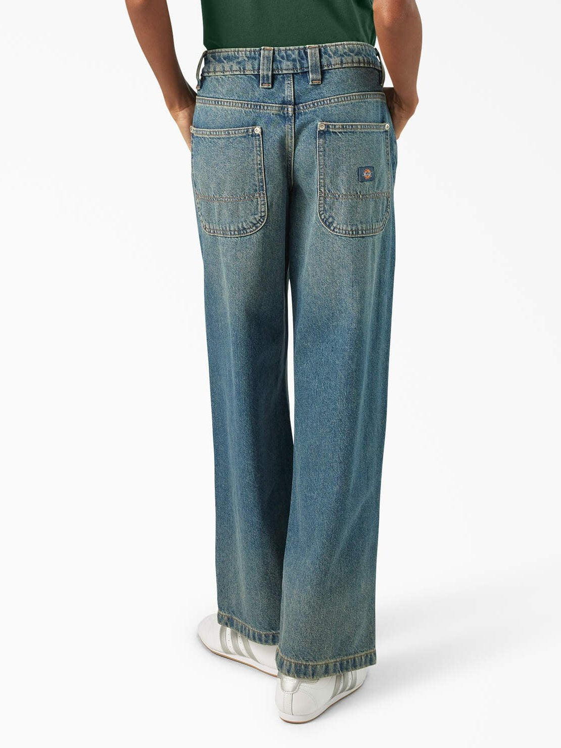 DICKIES MECHANIC LOOSE FIT JEAN KHAKI TINTED BLUE