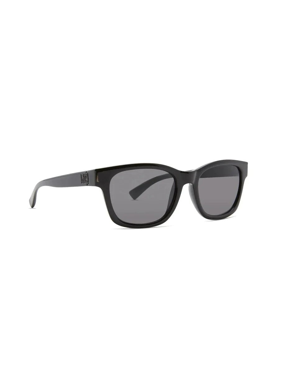 VON ZIPPER APPROACH SUNGLASSES BLACK GLOSS GREY DETAIL