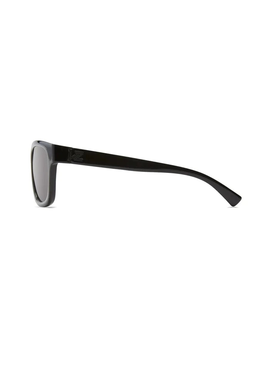 VON ZIPPER APPROACH SUNGLASSES BLACK GLOSS GREY SIDE