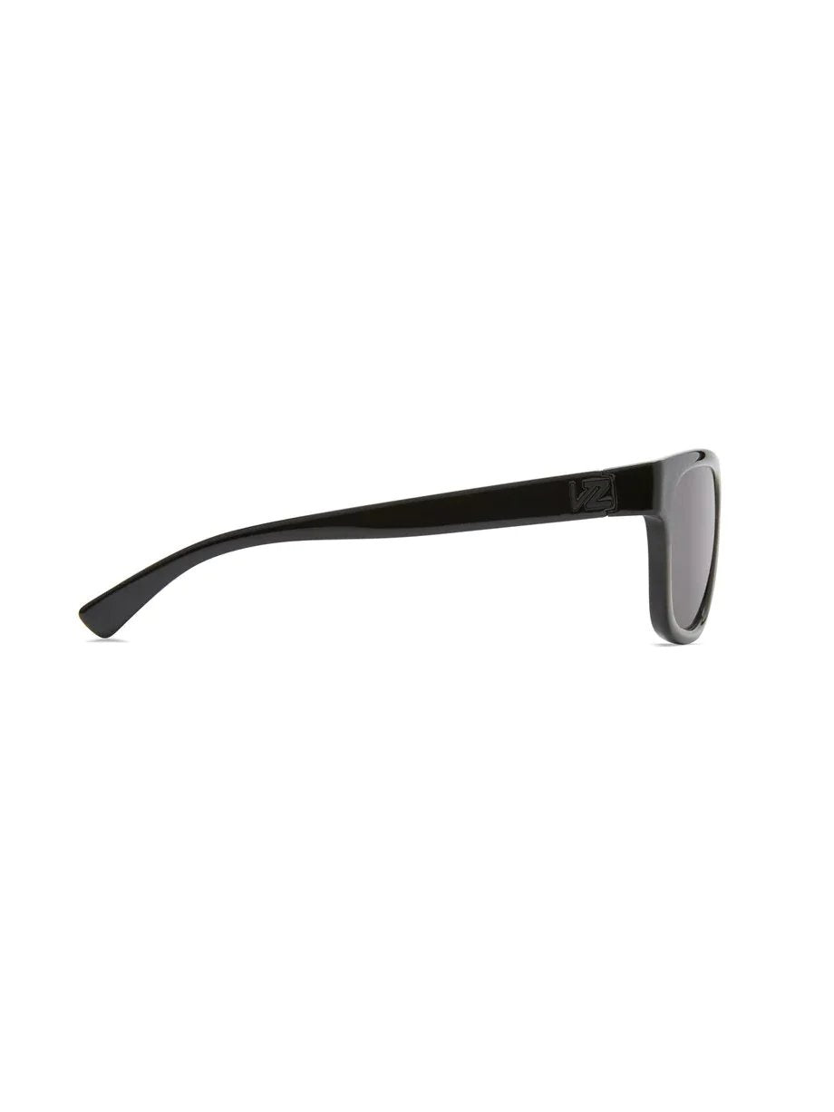 VON ZIPPER APPROACH SUNGLASSES BLACK GLOSS GREY SIDE