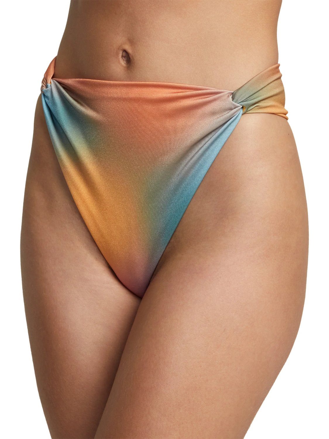 RVCA SUNSET HIGHRISE SKIMPY BIKINI BOTTOMS MULTI