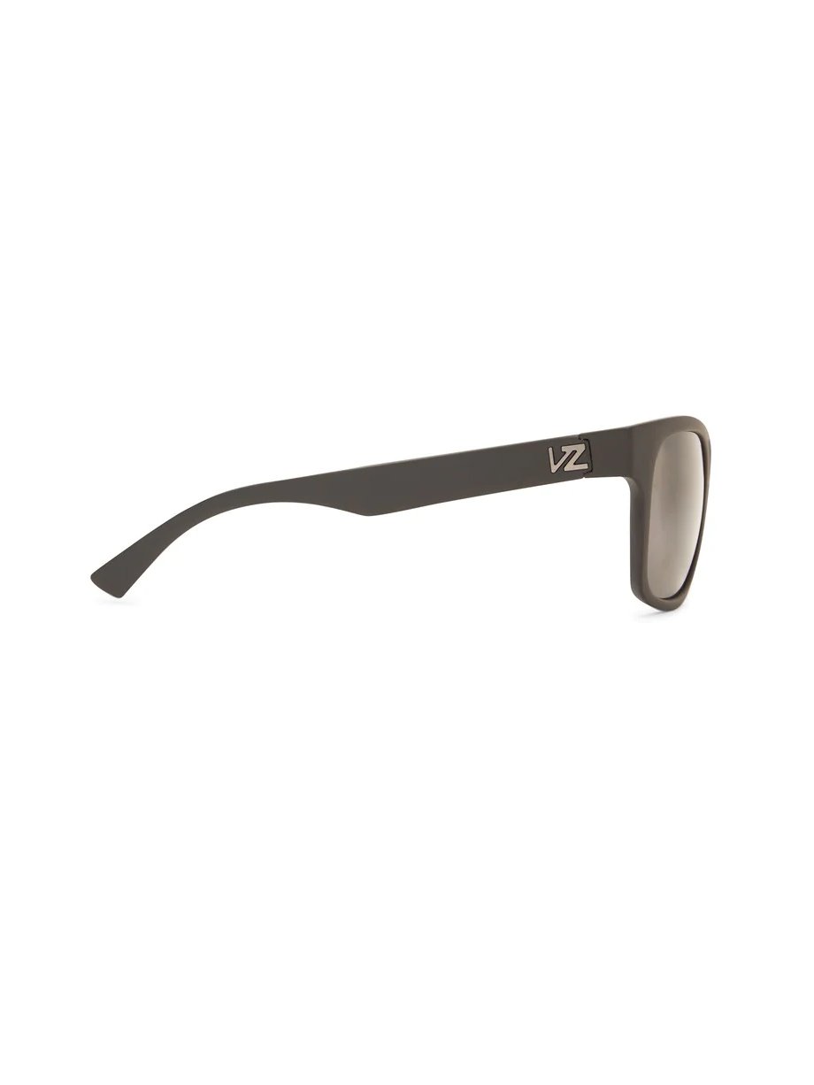 VON ZIPPER BAYOU POLARIZED SUNGLASSES BLACK SATIN GREY SIDE