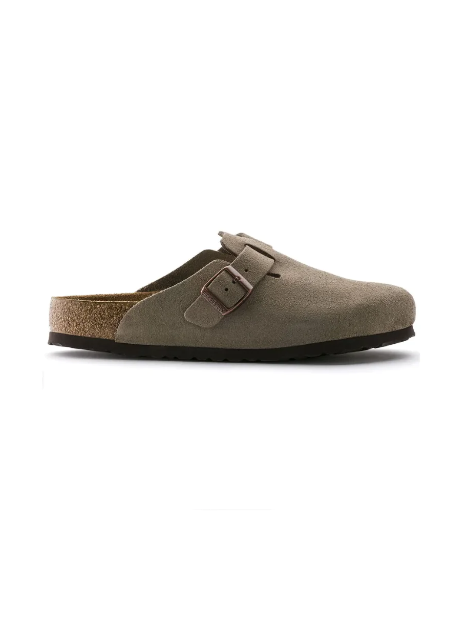 BIRKENSTOCK BOSTON SFB SUEDE LEATHER TAUPE