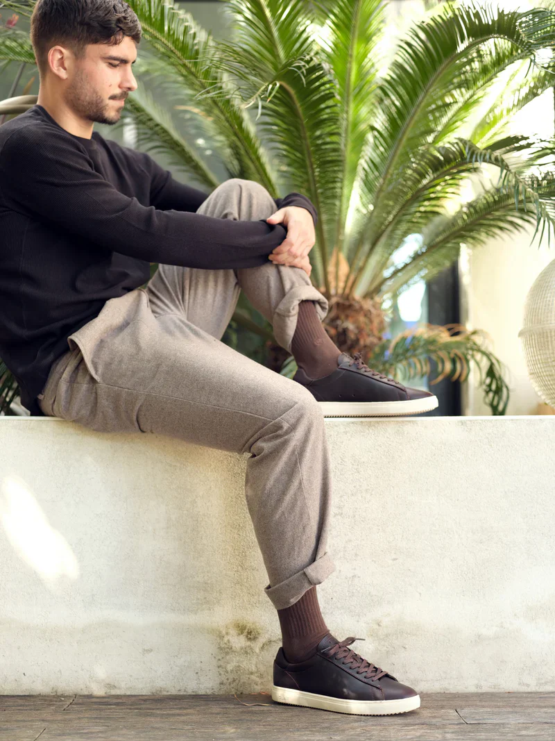 CLAE BRADLEY ESSENTIALS WALRUS BROWN LEATHER