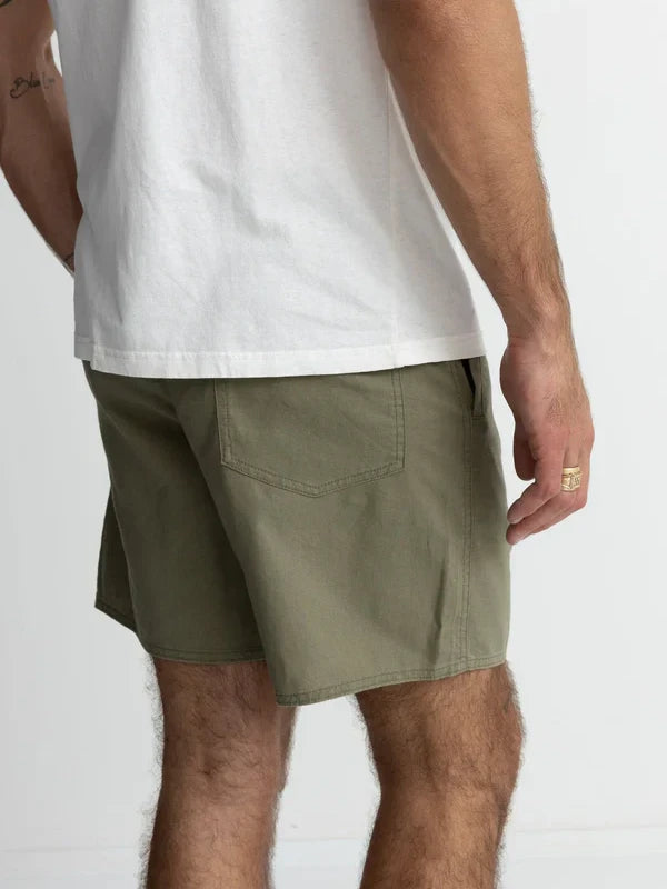 RHYTHM CLASSIC LINEN JAM SHORT OLIVE