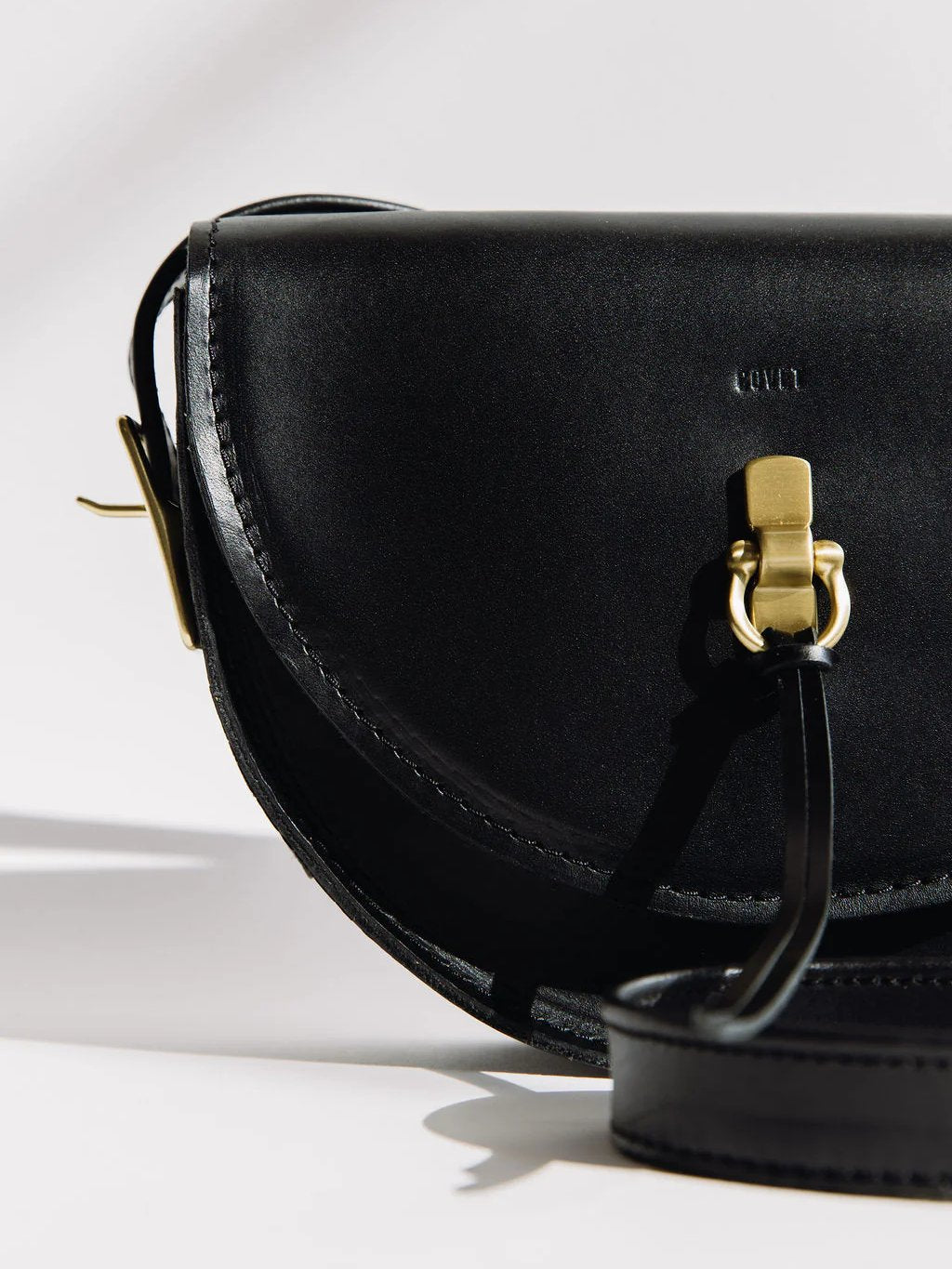 COVET CHEYENNE SADDLE BAG BLACK