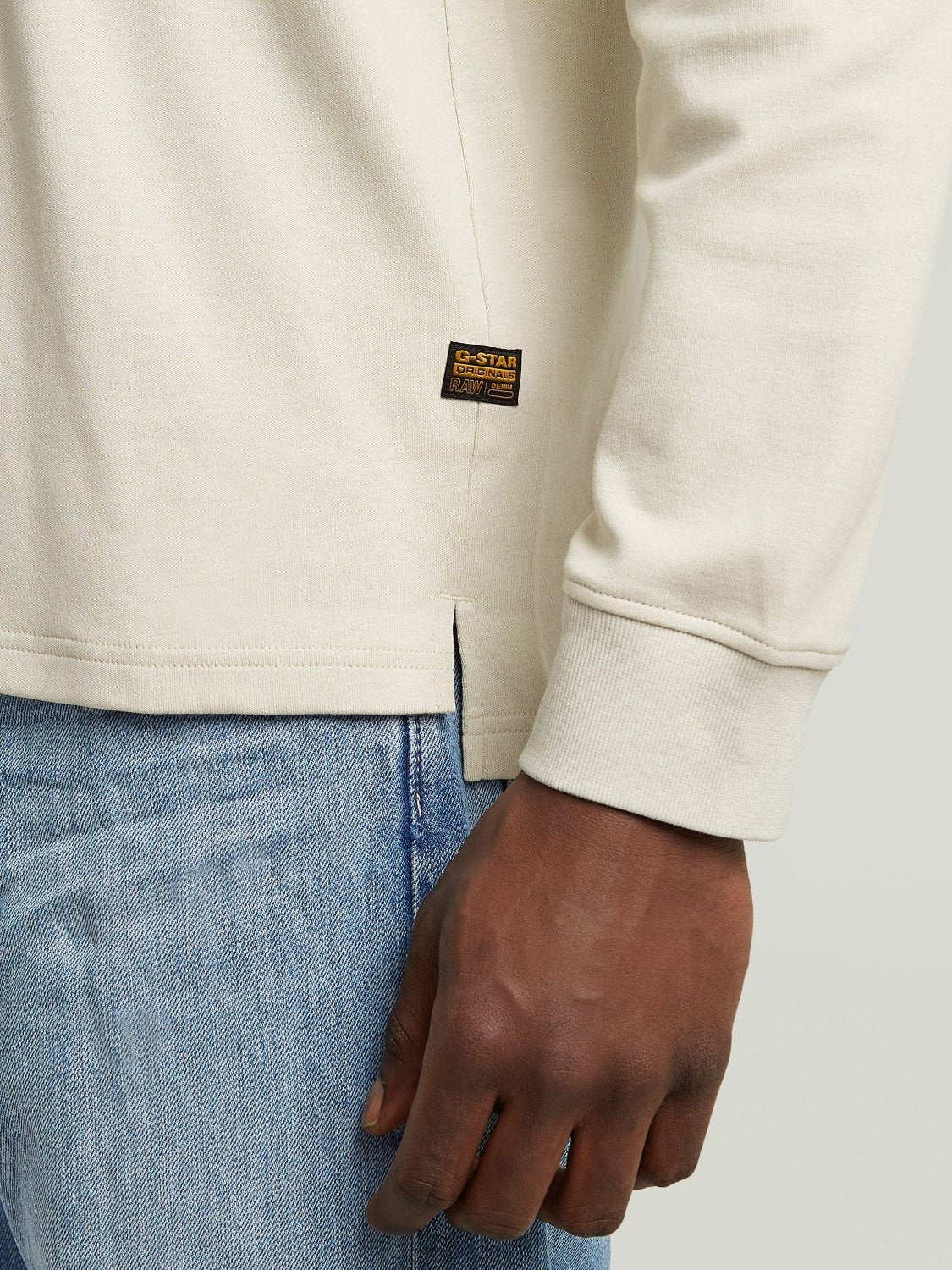 G-STAR NIFOUS R T L/S WHITEBAIT