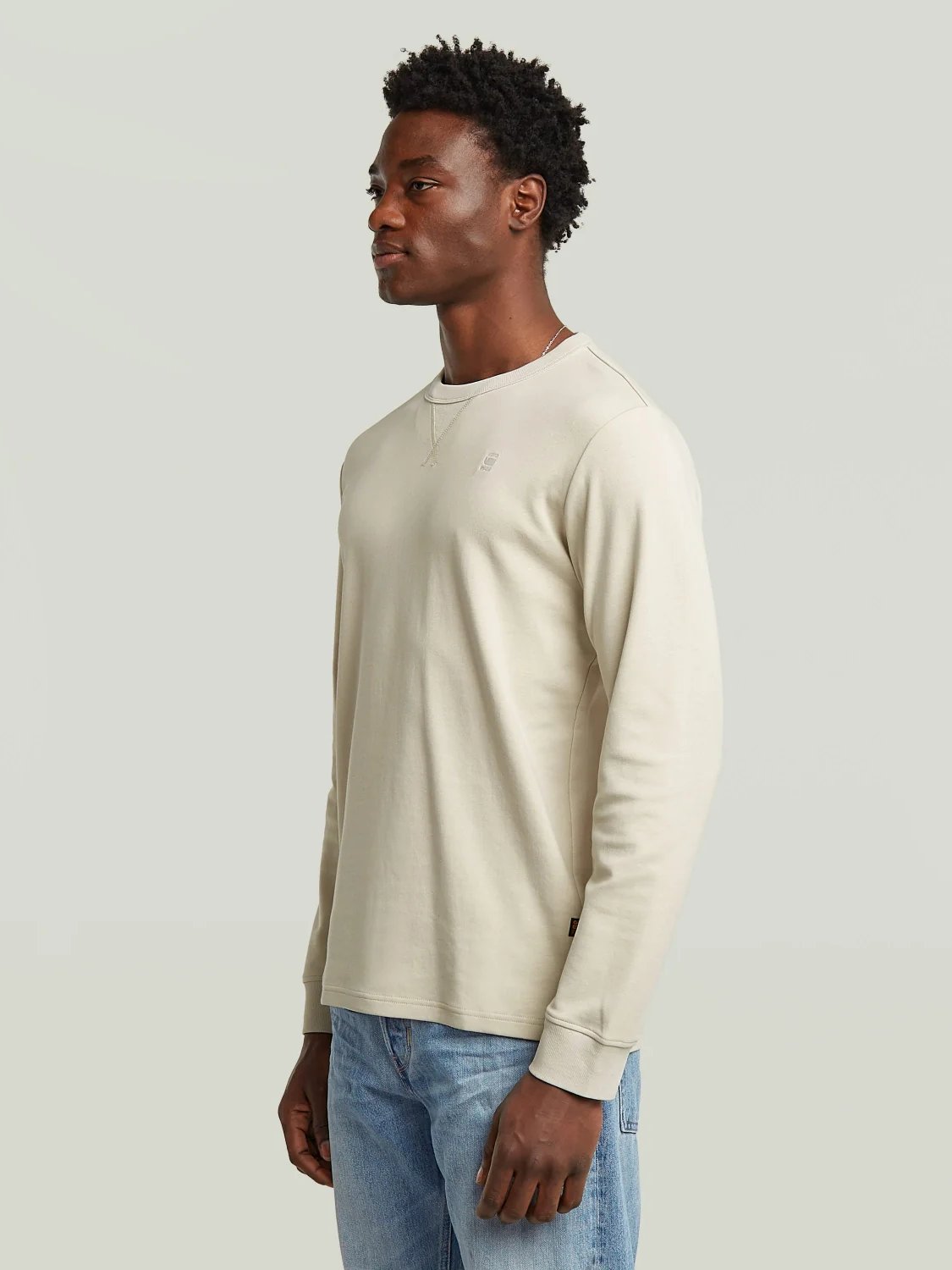 G-STAR NIFOUS R T L/S WHITEBAIT